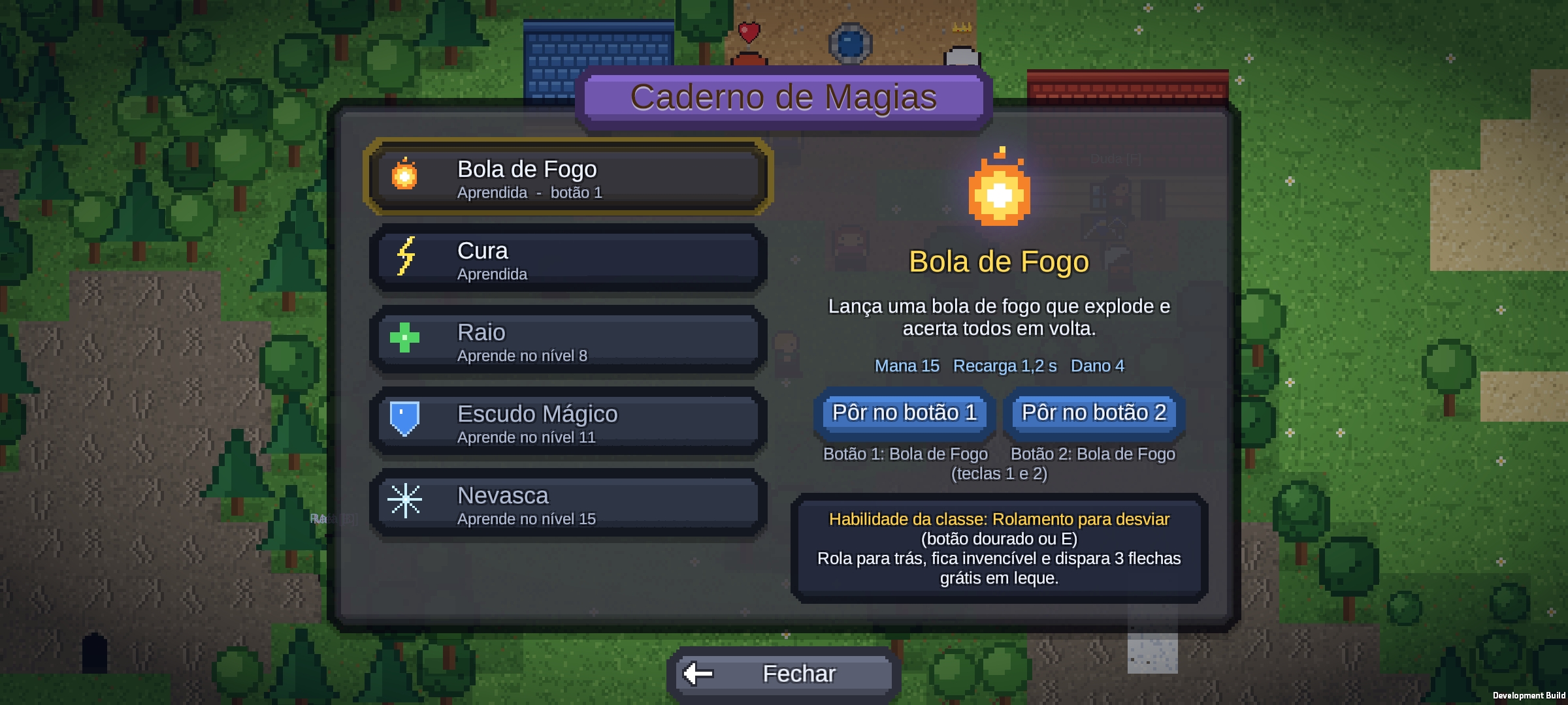 Caderno de magias